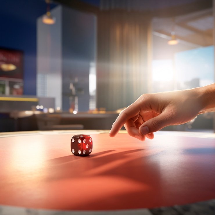 Bet placement and decision interface Ante and call bet placement on Three Card Poker